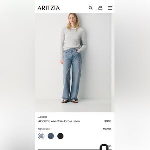 AGOLDE Arc Criss Cross Jean